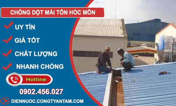 Chống Dột Mái Tôn Tại Hóc Môn