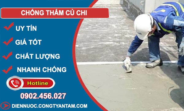 Chống Thấm Củ Chi chỉ 25 phút hổ trợ ngay