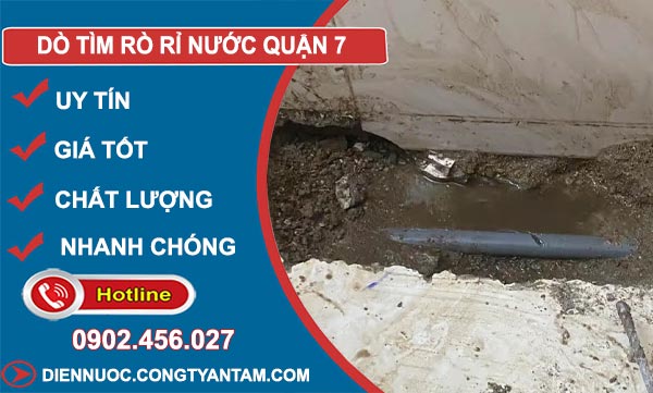 Dò Tìm Rò Rỉ Nước Tại Quận 7