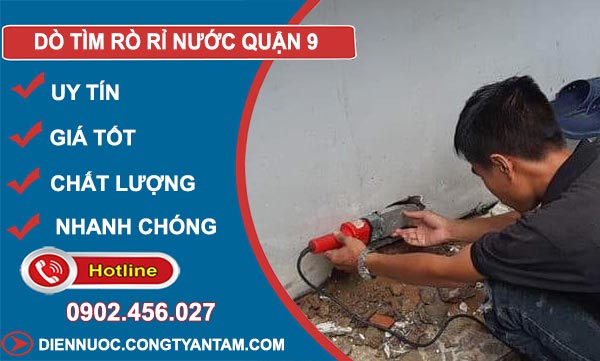 Dò Tìm Rò Rỉ Nước Tại Quận 9