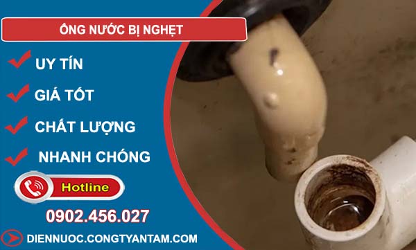 ống nước bị nghẹt