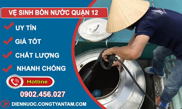 Thợ Vệ Sinh Bồn Nước Quận 12