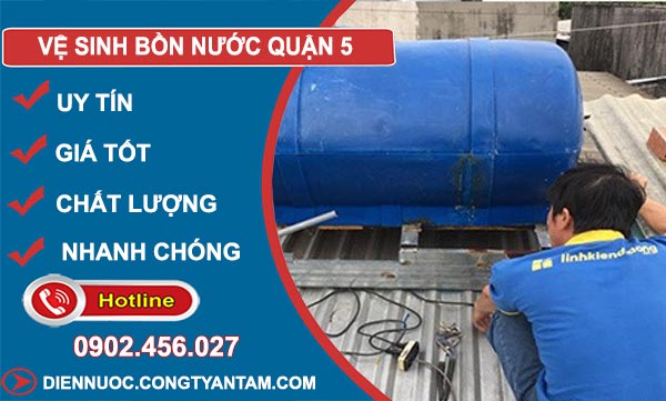 Thợ Vệ Sinh Bồn Nước Quận 5