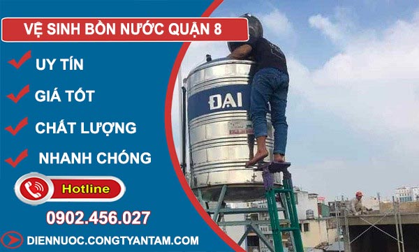 Thợ Vệ Sinh Bồn Nước Quận 8