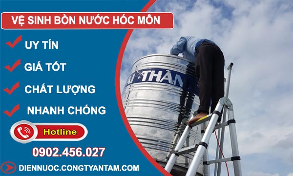 Vệ Sinh Bồn Nước Hóc Môn