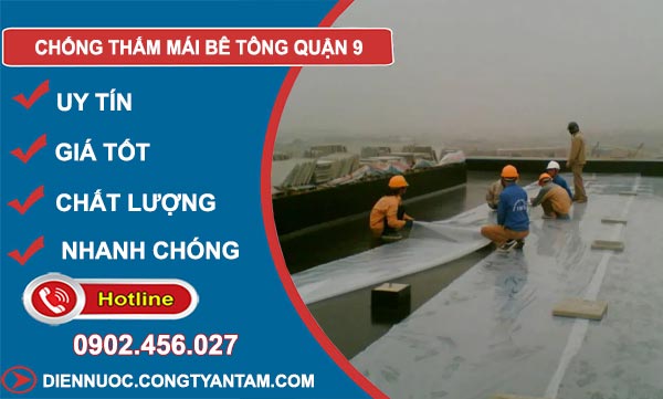 Chống Thấm Mái Bê Tông Quận 9