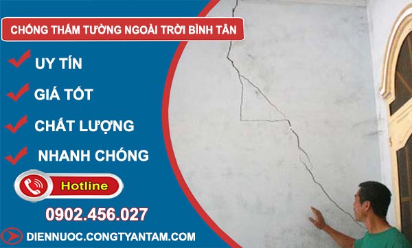 Chống Thấm Tường Ngoài Trời Bình Tân