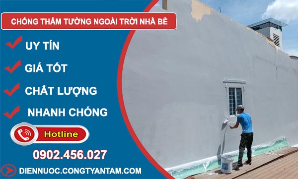 Chống Thấm Tường Ngoài Trời Nhà Bè