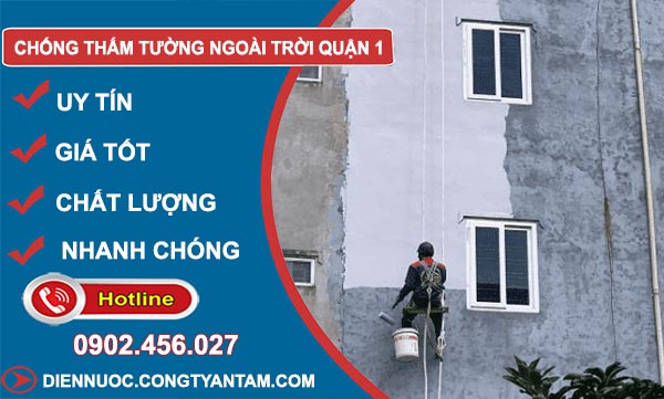 Chống Thấm Tường Ngoài Trời Quận 1