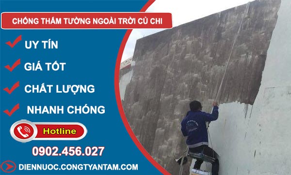 Chống Thấm Tường Ngoài Trời Tại Củ Chi