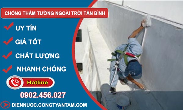 Chống Thấm Tường Ngoài Trời Tại Tân Bình