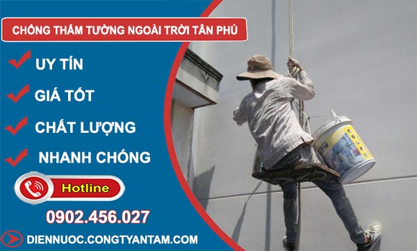 Chống Thấm Tường Ngoài Trời Tân Phú